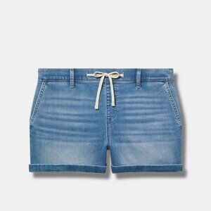 Torrid Weekend Mid-Rise Knit Denim Short